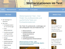 Tablet Screenshot of funkwetterstationen-test.com